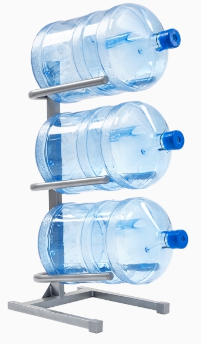 Подставка для 3-х бутылей серая