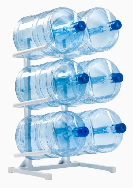 Подставка для 6-ти бутылей белая