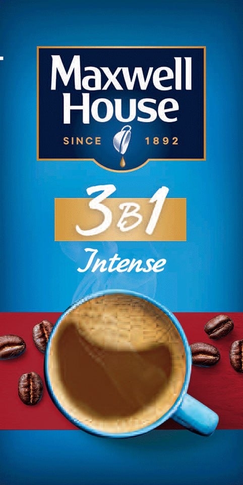 Кофе Maxwell House 3 в 1 Intense (12 х 13,5г)