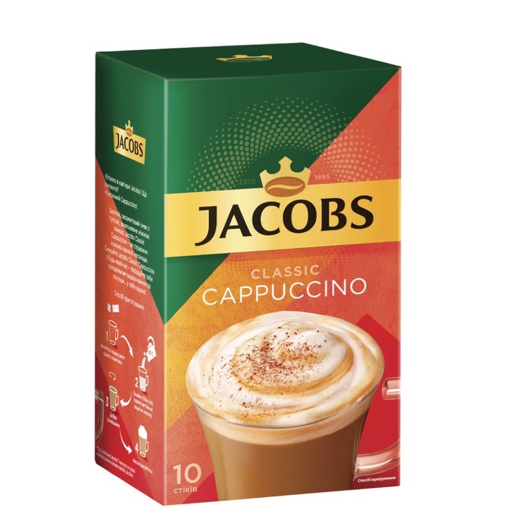 Кофе Jacobs Cappuccino (10 х 18,7г)