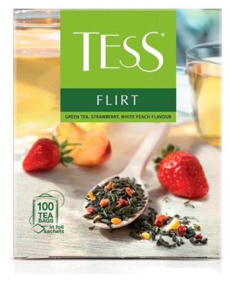 Чай Tess Flirt 100х1.5г (зеленый)